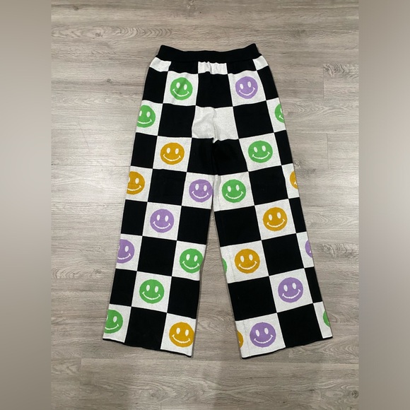 Dressed in LaLa Good Time Girl Knit Smiley Pants Large XL - Picture 5 of 6